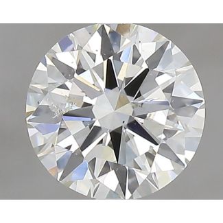 0.6 Carat Round H SI2 EX GIA Natural Diamond