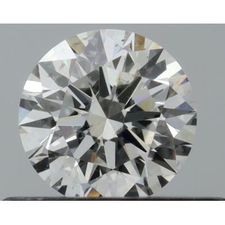 0.36 Carat Round F SI1 EX VG GIA Natural Diamond