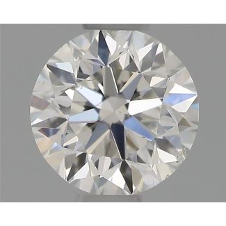 0.50 Carat Round G SI1 VG EX GIA Natural Diamond