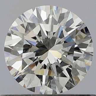 0.6 Carat Round F VVS1 EX GIA Natural Diamond