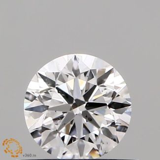 0.5 Carat Round D SI2 VG EX GIA Natural Diamond