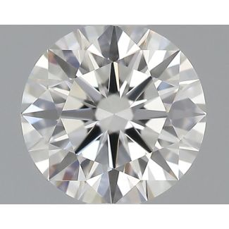 0.43 Carat Round F VVS1 EX GIA Natural Diamond