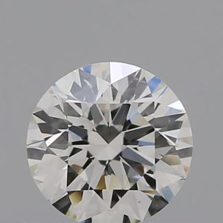 0.34 Carat Round J SI1 EX GIA Natural Diamond