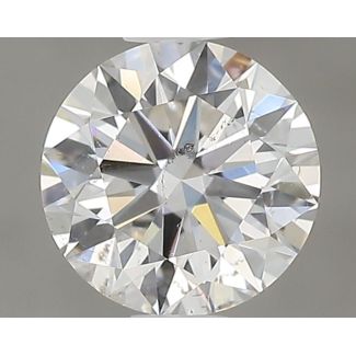 0.5 Carat Round F SI2 GD GIA Natural Diamond