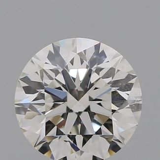 0.53 Carat Round H SI1 EX GIA Natural Diamond