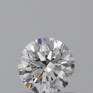 0.46 Carat Round D VS2 EX GIA Natural Diamond