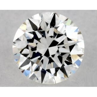 0.42 Carat Round F VVS2 EX GIA Natural Diamond