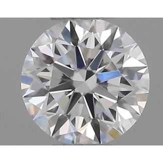 0.45 Carat Round E VVS2 EX GIA Natural Diamond