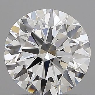 0.6 Carat Round D VVS2 EX GIA Natural Diamond