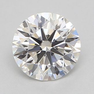 0.41 Carat Round F VVS1 EX GIA Natural Diamond