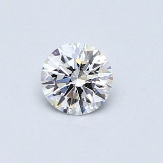 0.38 Carat Round D VVS2 EX VG GIA Natural Diamond