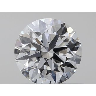 0.42 Carat Round F VVS1 EX GIA Natural Diamond