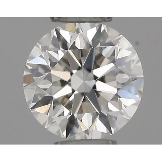 0.35 Carat Round G VVS2 EX IGI Natural Diamond