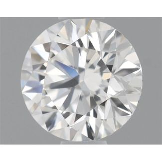 0.51 Carat Round H VVS2 EX GIA Natural Diamond