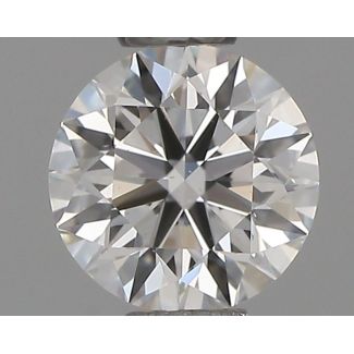 0.37 Carat Round F VS1 EX GIA Natural Diamond