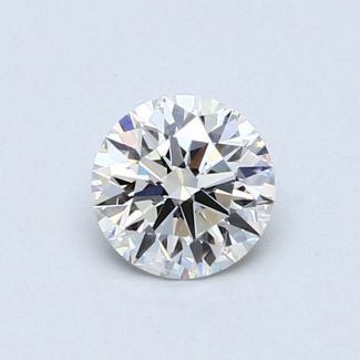 0.59 Carat Round G VVS1 EX GIA Natural Diamond