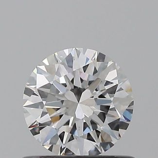 0.57 Carat Round D VS2 EX GIA Natural Diamond