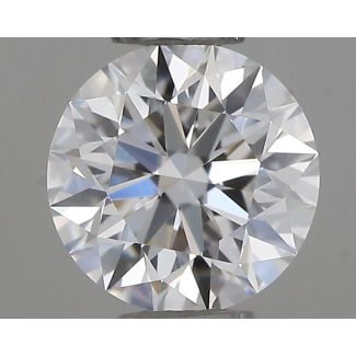 0.37 Carat Round E VVS2 EX GIA Natural Diamond