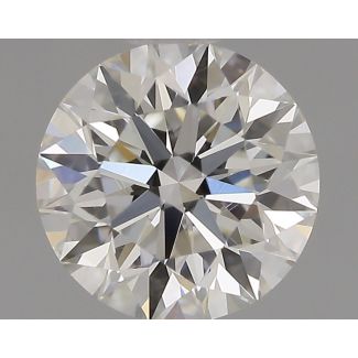 0.6 Carat Round H VVS2 EX GIA Natural Diamond