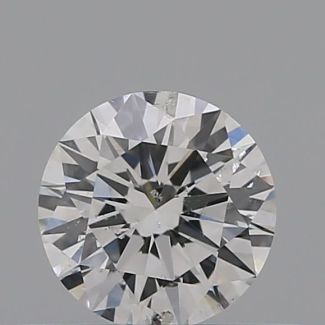 0.30 Carat Round F I1 EX GIA Natural Diamond