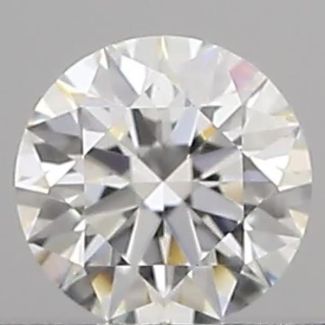 0.22 Carat Round F VVS2 VG EX GIA Natural Diamond