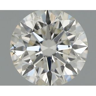 0.42 Carat Round I SI2 EX GIA Natural Diamond