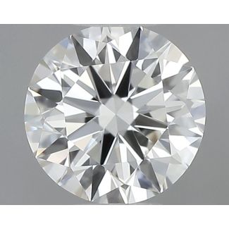 0.38 Carat Round H VVS1 EX GIA Natural Diamond