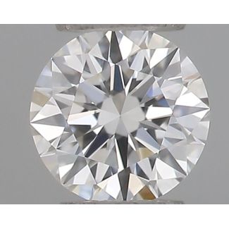 0.18 Carat Round F VVS2 EX GIA Natural Diamond