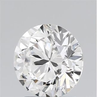 1.5 Carat Round F VVS2 EX GIA Natural Diamond