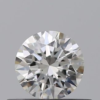 0.31 Carat Round H VVS1 EX GIA Natural Diamond