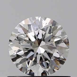 0.54 Carat Round H SI1 VG EX GIA Natural Diamond