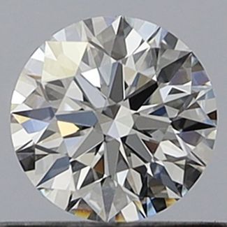 0.53 Carat Round E VVS1 EX GIA Natural Diamond