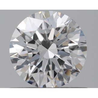 0.57 Carat Round D VVS1 EX GIA Natural Diamond