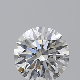 0.51 Carat Round I VVS1 EX GIA Natural Diamond