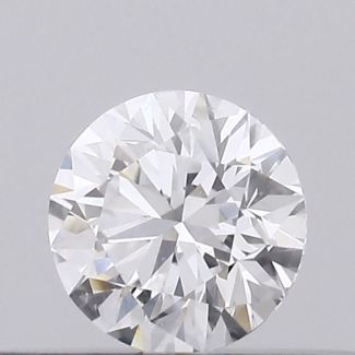 0.18 Carat Round D SI2 EX GIA Natural Diamond