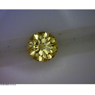 0.16 Carat Round Fancy Brownish Yellow GD GIA Natural Diamond