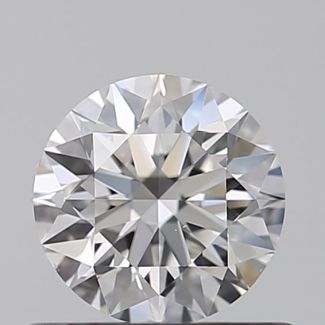 0.50 Carat Round F VS2 EX GIA Natural Diamond