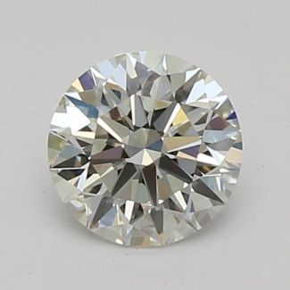 0.32 Carat Round I VVS1 EX GIA Natural Diamond