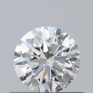 0.4 Carat Round H VVS1 EX VG GIA Natural Diamond