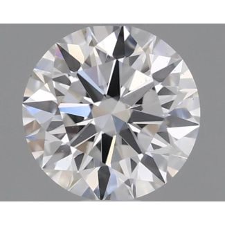 0.41 Carat Round E VS2 EX GIA Natural Diamond