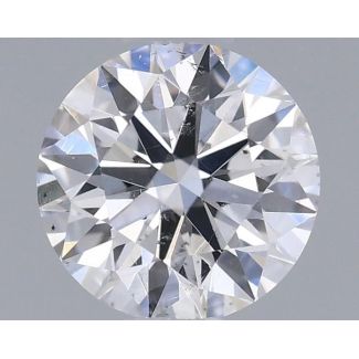 0.56 Carat Round E SI1 EX GIA Natural Diamond