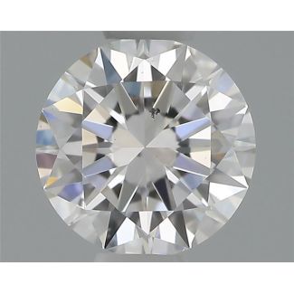 0.40 Carat Round E SI1 VG EX GIA Natural Diamond