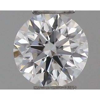 0.19 Carat Round D VVS1 EX GIA Natural Diamond