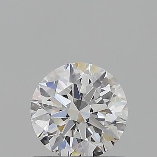 0.63 Carat Round D VVS2 EX GIA Natural Diamond