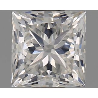 0.51 Carat Princess H SI1 - VG GIA Natural Diamond