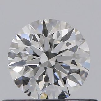 0.41 Carat Round E VVS1 EX GIA Natural Diamond