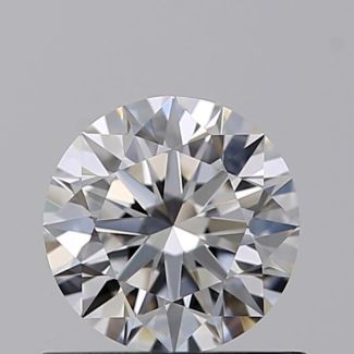 0.56 Carat Round D VVS1 EX GIA Natural Diamond