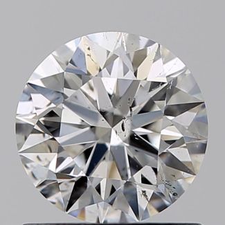 0.80 Carat Round F SI2 EX GIA Natural Diamond