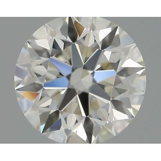 0.53 Carat Round H VVS1 EX IGI Natural Diamond