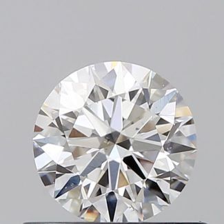 0.56 Carat Round F VS2 EX GIA Natural Diamond